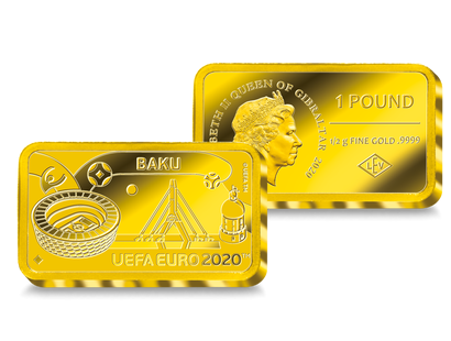 Monnaie-lingot officielle en or le plus pur « Bakou » : UEFA 2020