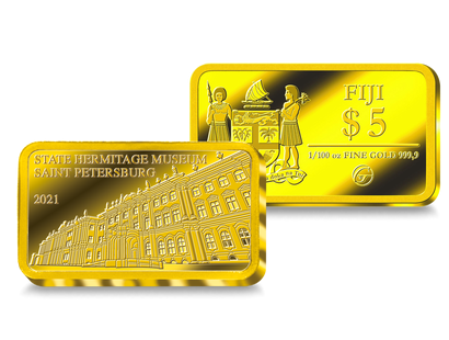 Monnaie-lingot en or le plus pur «L’Ermitage - Saint-Pétersbourg»