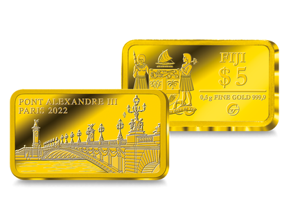 Monnaie-lingot de 5 Dollars « Pont Alexandre III - Paris » 2022 