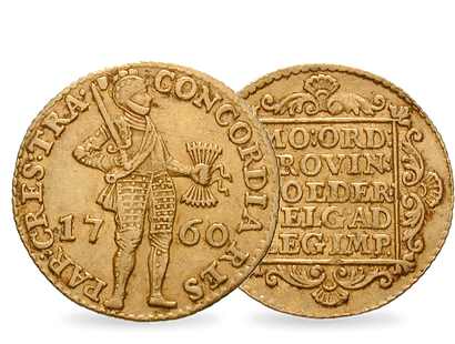 Monnaie ancienne Ducat d’or «au Chevalier» Pays-Bas