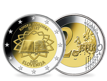 Slowenien 2007: 2 Euro-Gedenkmünze "50 Jahre Römische Verträge"