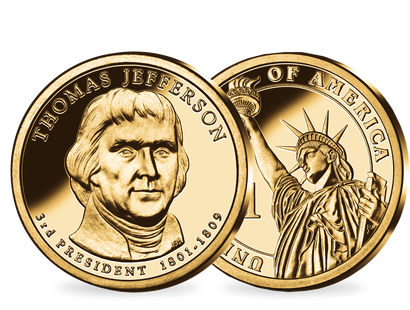 3. US-Präsidenten Dollar 'Thomas Jefferson'