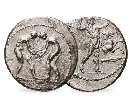 Olympischer Sport im Original − Aspendus Stater 4.-3. Jh.v.Chr.