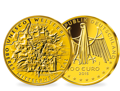100 Euro Goldmünze 2019 - Oberes Mittelrheintal