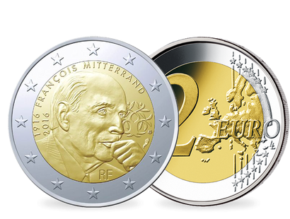 2-Euro-Gedenkmünze 'François Mitterrand' 2016 <br> bankfrisch