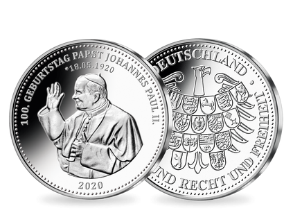 Ehrenprägung "100. Geburtstag Papst Johannes Paul II."