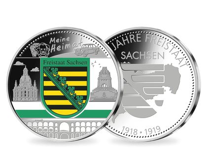 Silberprägung "Sachsen – Meine Heimat"