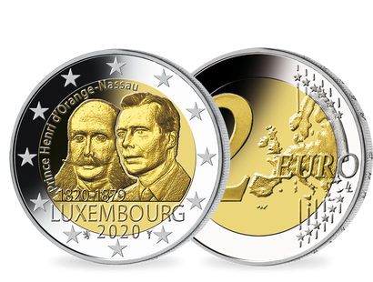 Luxemburg 2020 2-Euro-Gedenkmünze "200. Geburtstag von Prinz Henri" 