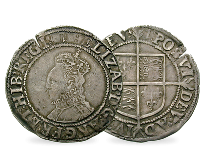Die berühmteste Tudor-Königin in Silber – England Shilling Elisabeth I.