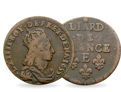 Das Geld des Sonnenkönigs – Frankreich Liard Ludwig XIV.
