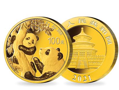Jetzt günstiger: China 8 g Gold Panda-Ausgabe 2021