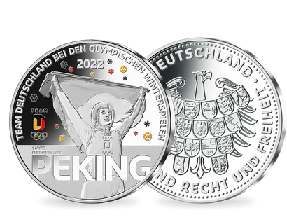 Silberprägung "Deutschland bei den Olympischen Winterspielen 2022"