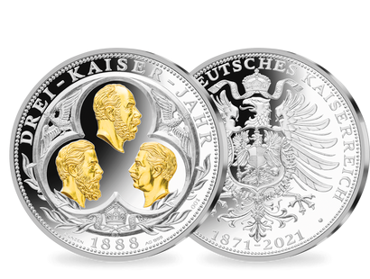 3-Unzen-Silberprägung „150 Jahre Deutsches Kaiserreich“
