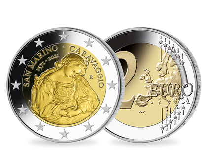 Monnaie commémorative de 2 Euros «450ème anniversaire du Caravage» Saint Marin 2021