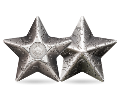 Die offizielle 1-Unzen-Silbermünze „Funkelnder Stern“!
