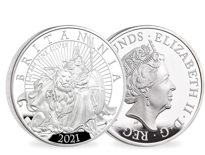 Großbritannien 2021: 5 Unzen Silbermünze „Britannia“