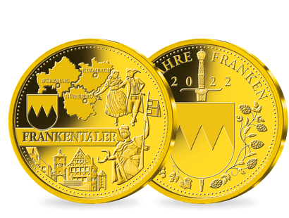 Goldprägung 500 Jahre Franken - Frankentaler