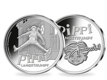 Silber-Gedenkprägung "Pippi Langstrumpf"
