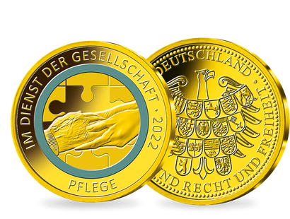 Die Gold-Ergänzungsprägungen zur 10€-Serie „Im Dienst der Gesellschaft“					
