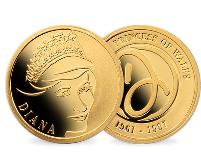 „Diana – Englands schönste Rose“ – gewürdigt in massivem Gold!
