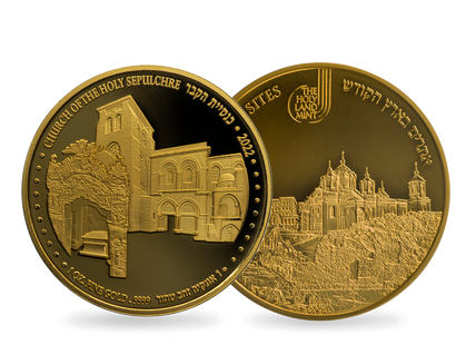 Israel 2022: Gold-Gedenkprägung "Grabeskirche - Church of the Holy Sepulchre"
