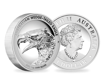 Australien 2022: 1 Unze Silbermünze "Keilschwanzadler"
