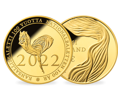 Finnland 2022: 100 Euro-Goldmünze "100 Jahre Nationalballett" - PP