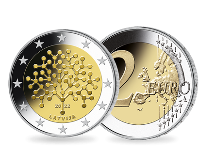 Lettland 2022: 2-Euro-Gedenkmünze "100. Gründungstag der Nationalbank"