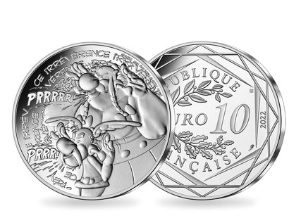 Offizielle Silber-Gedenkmünze "Asterix & Obelix"