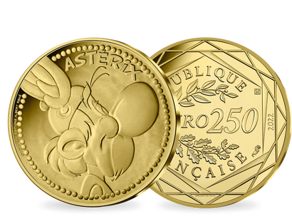 Frankreich 2022 - Offizielle Goldmünze zu Asterix & Obelix