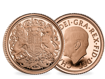 Gold Sovereigns 2022 zu Ehren der Queen - mit Porträt: König Charles III.