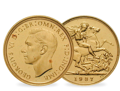 Großbritannien 1/2 Sovereign 1937 Georg VI.
