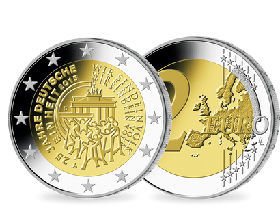 5 x 2 Euro Münze "25 Jahre Deutsche Einheit"
