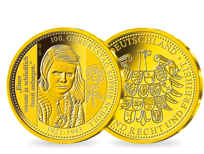 Gold-Jahresausgabe „100. Geburtstag Sophie Scholl“ 2021 