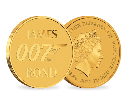 Goldmünze James Bond 007