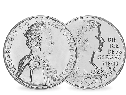 Königin Elisabeth II.: 5 Pfund-Gedenkmünze