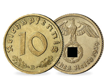 Drittes Reich 10 Reichspfennig 1936-1939