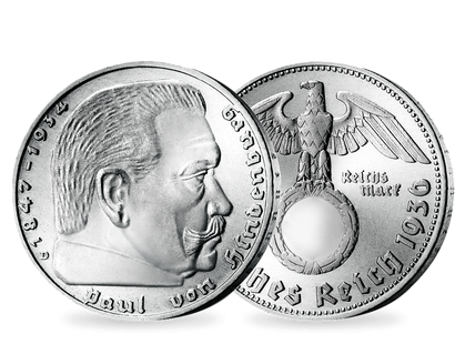 Deutschlands letzte 2 Reichsmark − Paul von Hindenburg" 1936-1939"