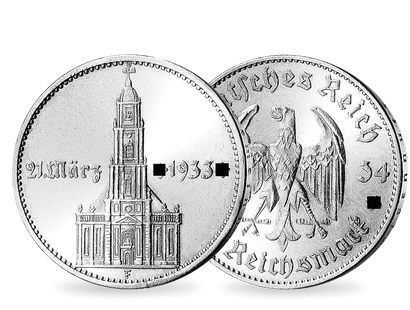 Drittes Reich 5 Reichsmark 1934 "Garnisonkirche, Jahrestag Reichstagseröffnung"
