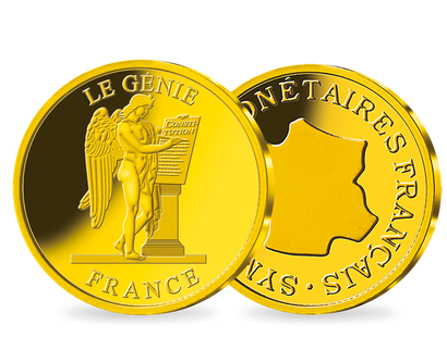 Les symboles monétaires en or : Frappe en or «Le Génie»