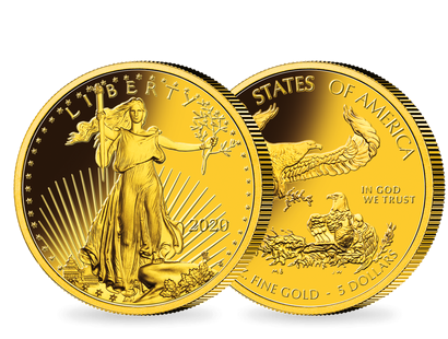 Monnaie en or "L'aigle Américain 2020"