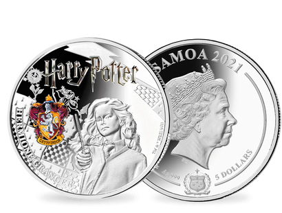 Monnaie officielle en argent pur colorisé «Harry Potter - Hermione Granger» 2021