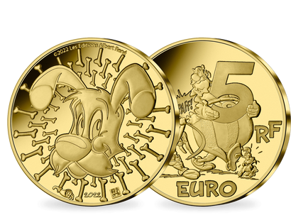 Monnaie de 5 Euros en or pur «Idéfix» 2022
