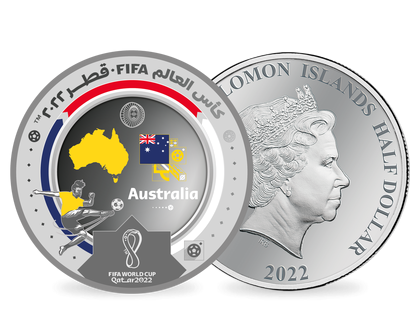 Monnaie argentée de la coupe du Monde de la FIFA Qatar 2022™ «Australie»