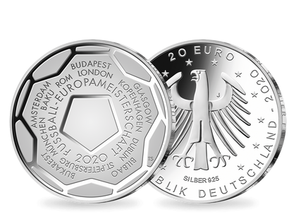 20-Euro-Gedenkmünze "Fußball-Europameisterschaft 2020"