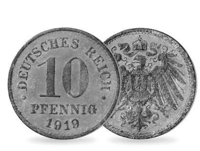 Original Zink-Groschen des Deutschen Reiches