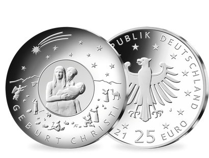 25-Euro-Silber-Gedenkmünze 2021 "Weihnachten – Geburt Christi"