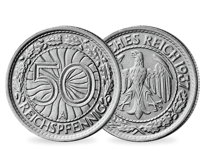 Weimarer Republik, 50 Reichspfennig 1927-1938