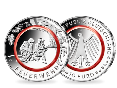 Deutschlands neue 10-Euro-Gedenkmünze 2023 "Feuerwehr"