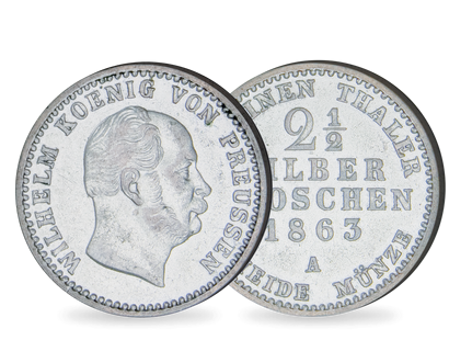 Vom König zum Kaiser - Preußen 2 1/2 Silbergroschen Wilhelm I.